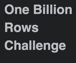 Single Threaded One Billion Rows Challenge